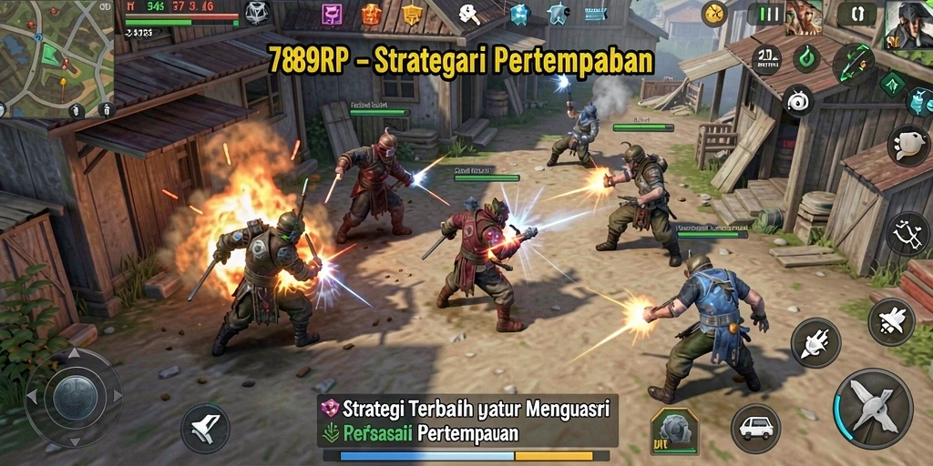 Tangkapan layar 789RP menampilkan pertarungan strategis yang menegangkan.