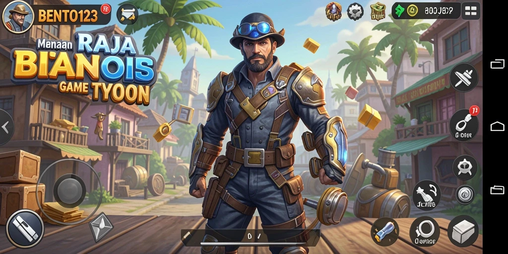 Screenshot gameplay BENTO123 menampilkan suasana pengelolaan bisnis yang dinamis.