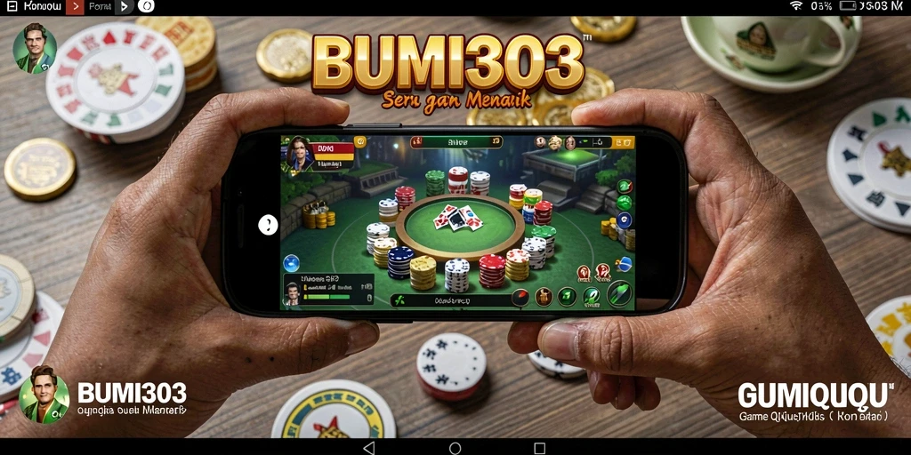 Screenshot utama BUMI303 menampilkan gameplay QiuQiu yang seru.