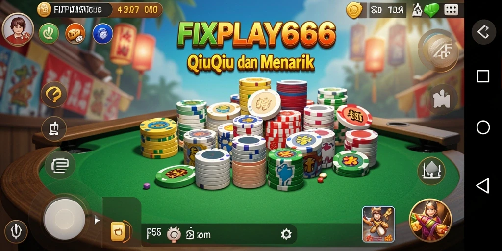 Tangkapan layar FIXPLAY666 menunjukkan gameplay seru QiuQiu.