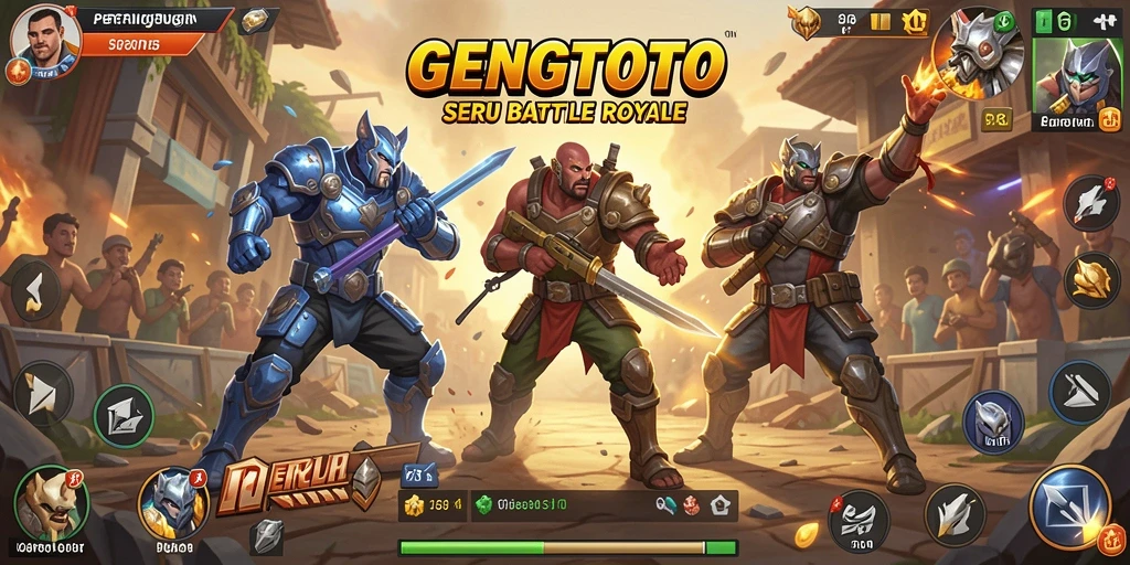Gameplay menegangkan dalam GENGTOTO yang menampilkan pertempuran seru di arena.