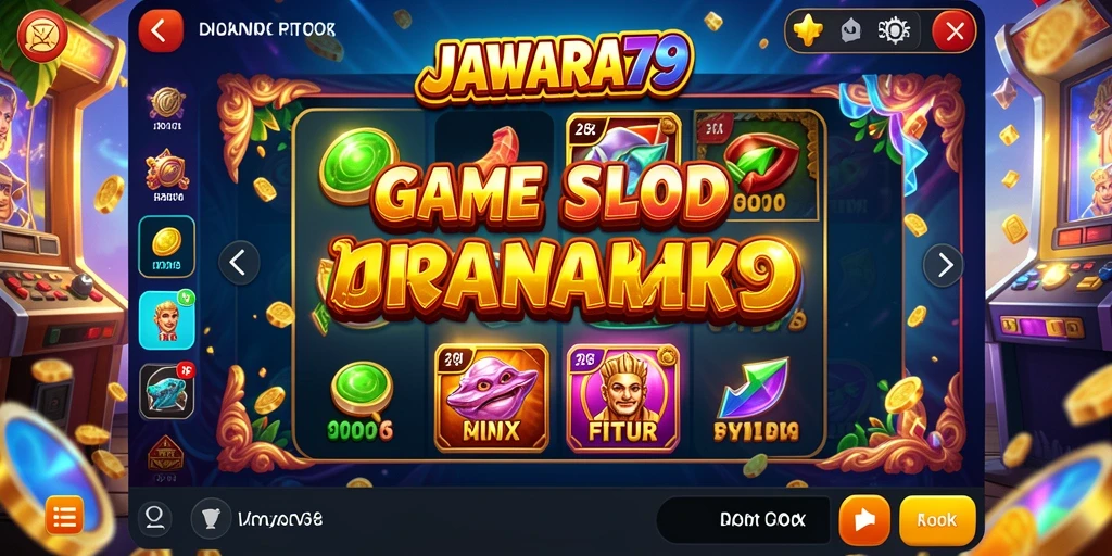 Tampilan utama gameplay JAWARA79 yang penuh warna dan menarik.