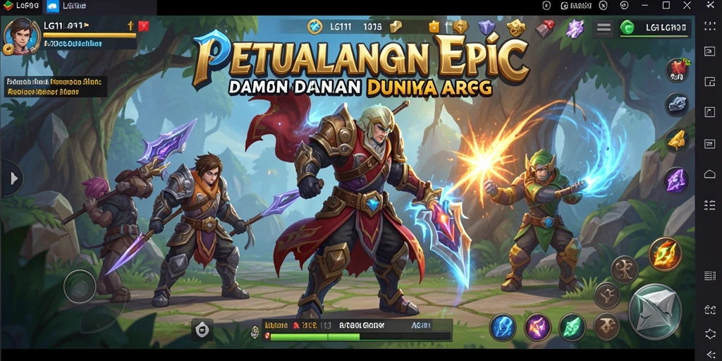 Tampilan menarik dari gameplay ARPG LG111 yang menegangkan.