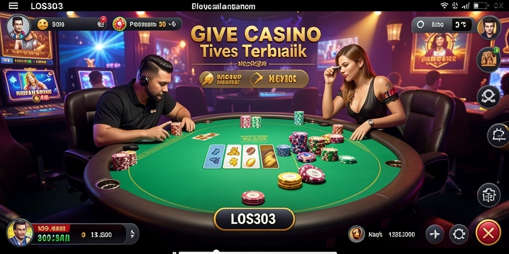 Tampilan menarik dari gameplay Live Casino di LOS303.