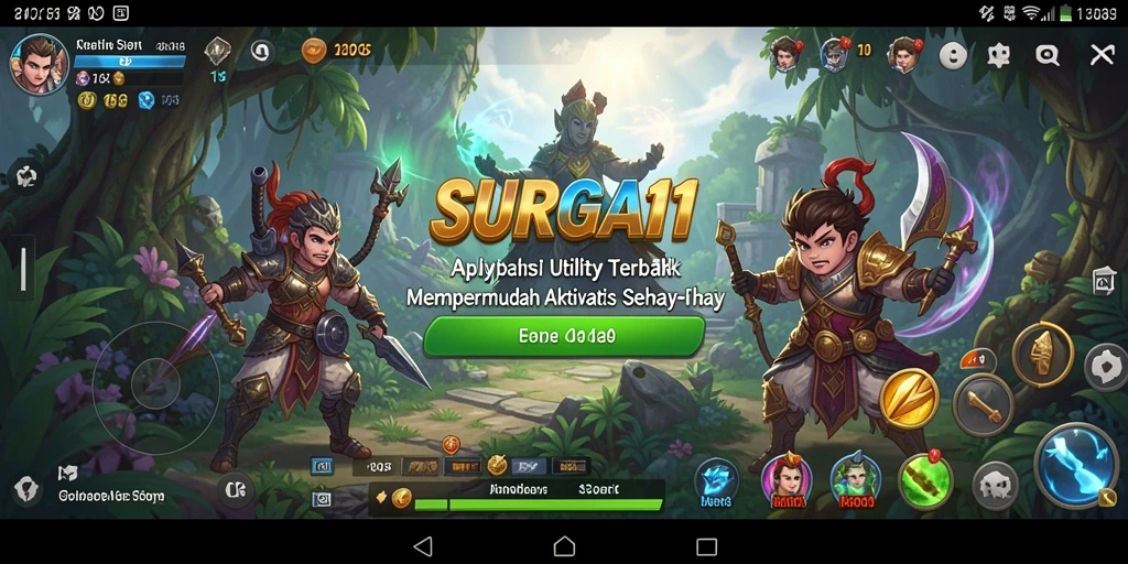 Tampilan antarmuka aplikasi Utility SURGA11 yang menarik dan mudah digunakan.