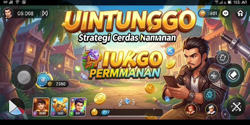 Gameplay UNTUNGGO dengan berbagai strategi yang menantang.