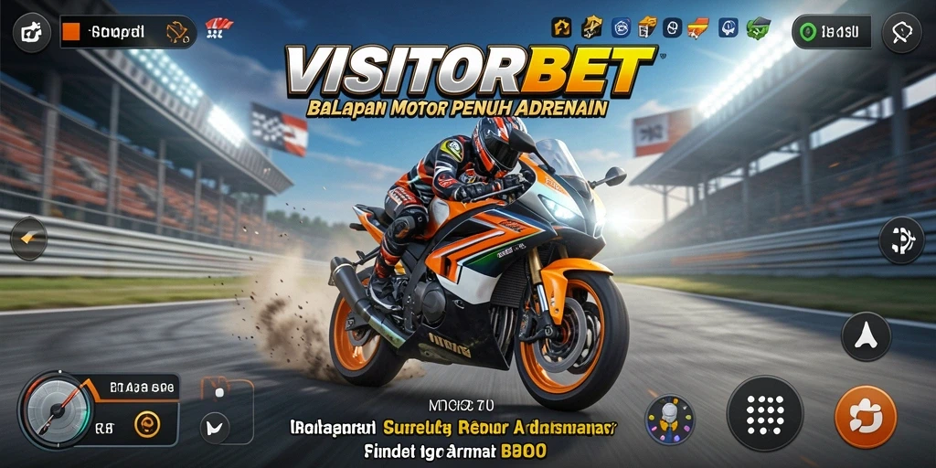 Tampilan aksi balapan motor yang mendebarkan di VISITORBET.